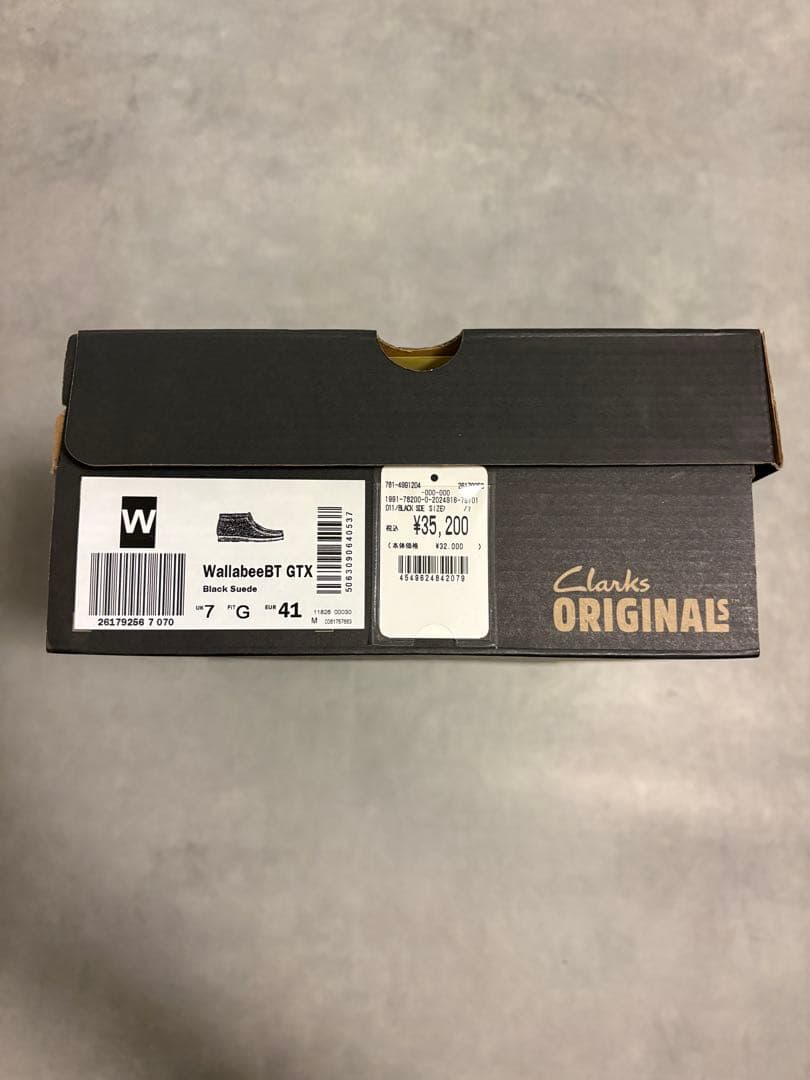 clarksワラビーGORE-TEX ブラックスエード モカシンブーツ