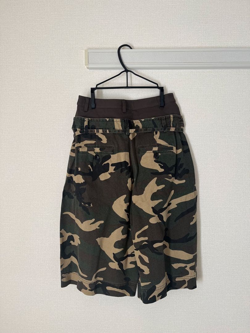 2WAYダブルウエストカーブハーフパンツ