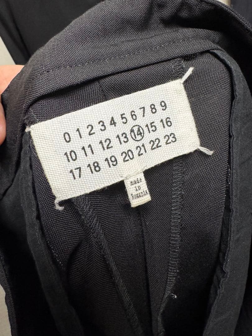 maison margiela ノーカラージャケットセットアップ