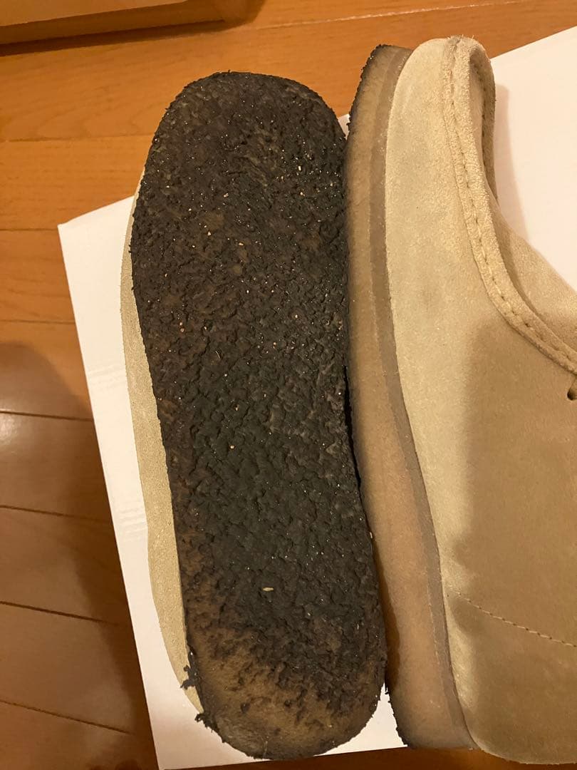 クラークス　ワラビー　ベージュ