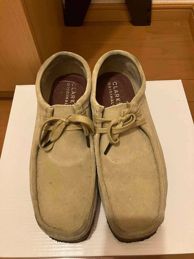 クラークス　ワラビー　ベージュ