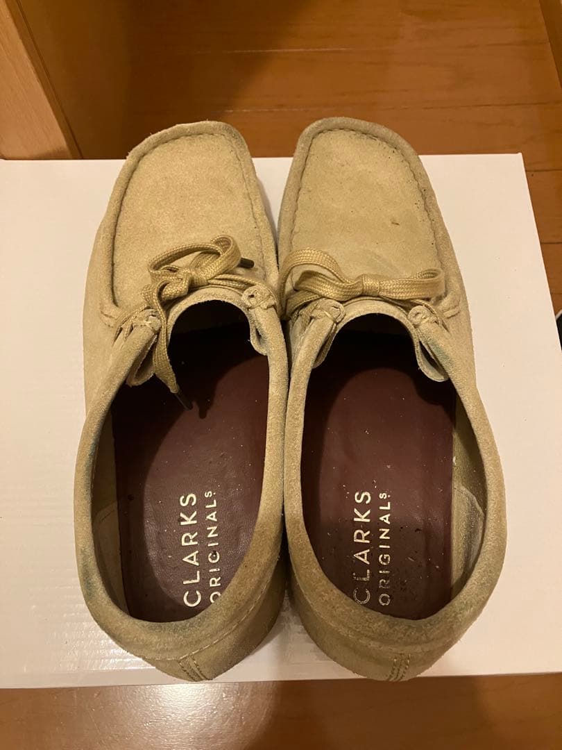 クラークス　ワラビー　ベージュ