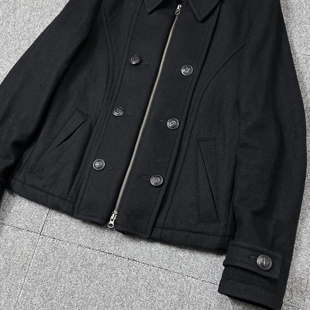 00s PPFM archive ナポレオンジャケット メルトン Pコート 黒