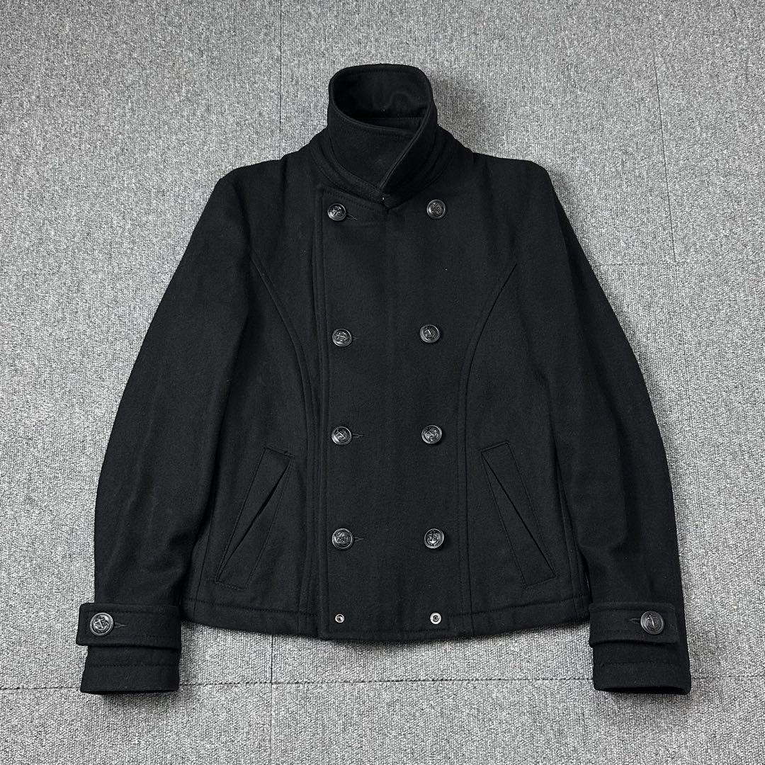 00s PPFM archive ナポレオンジャケット メルトン Pコート 黒