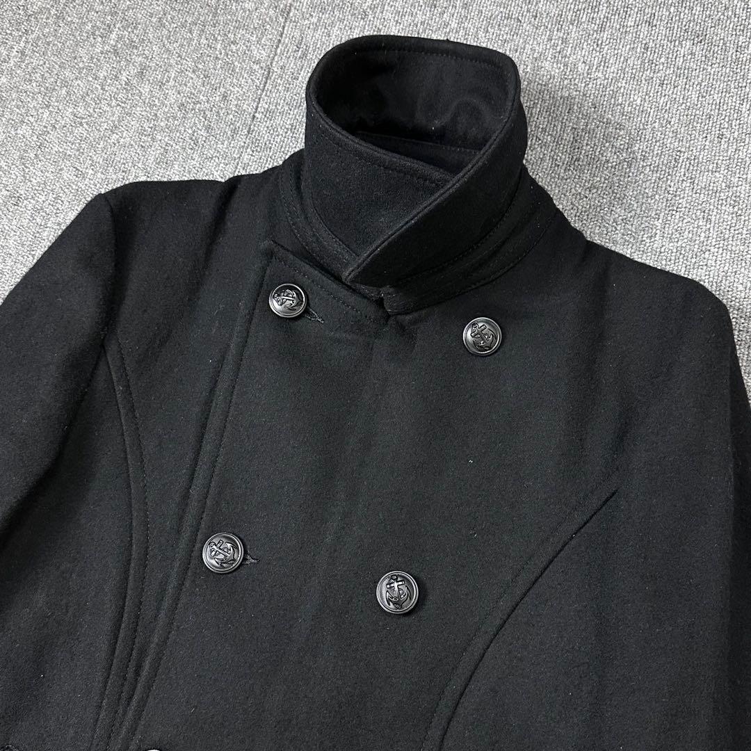 00s PPFM archive ナポレオンジャケット メルトン Pコート 黒