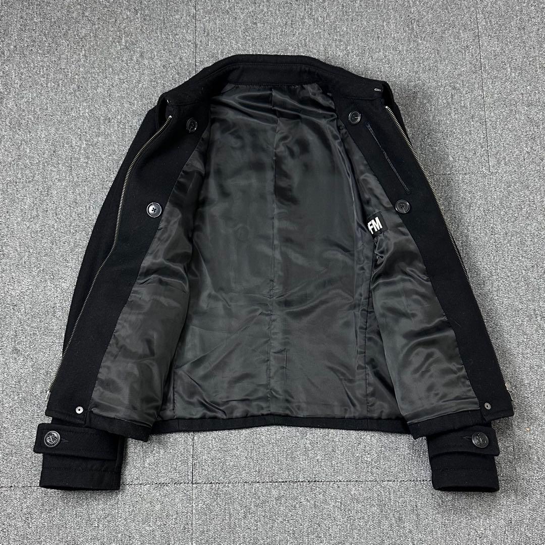 00s PPFM archive ナポレオンジャケット メルトン Pコート 黒