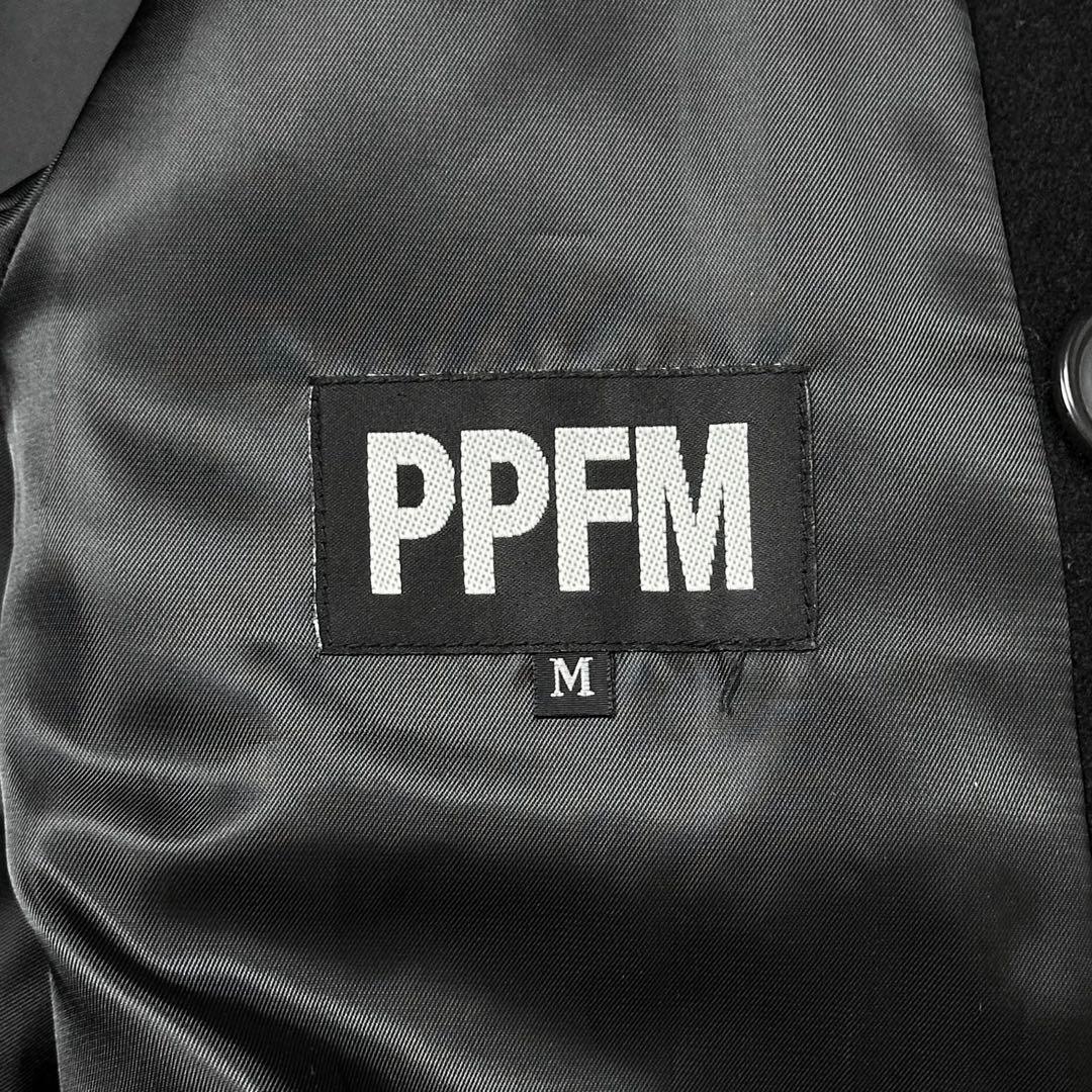00s PPFM archive ナポレオンジャケット メルトン Pコート 黒