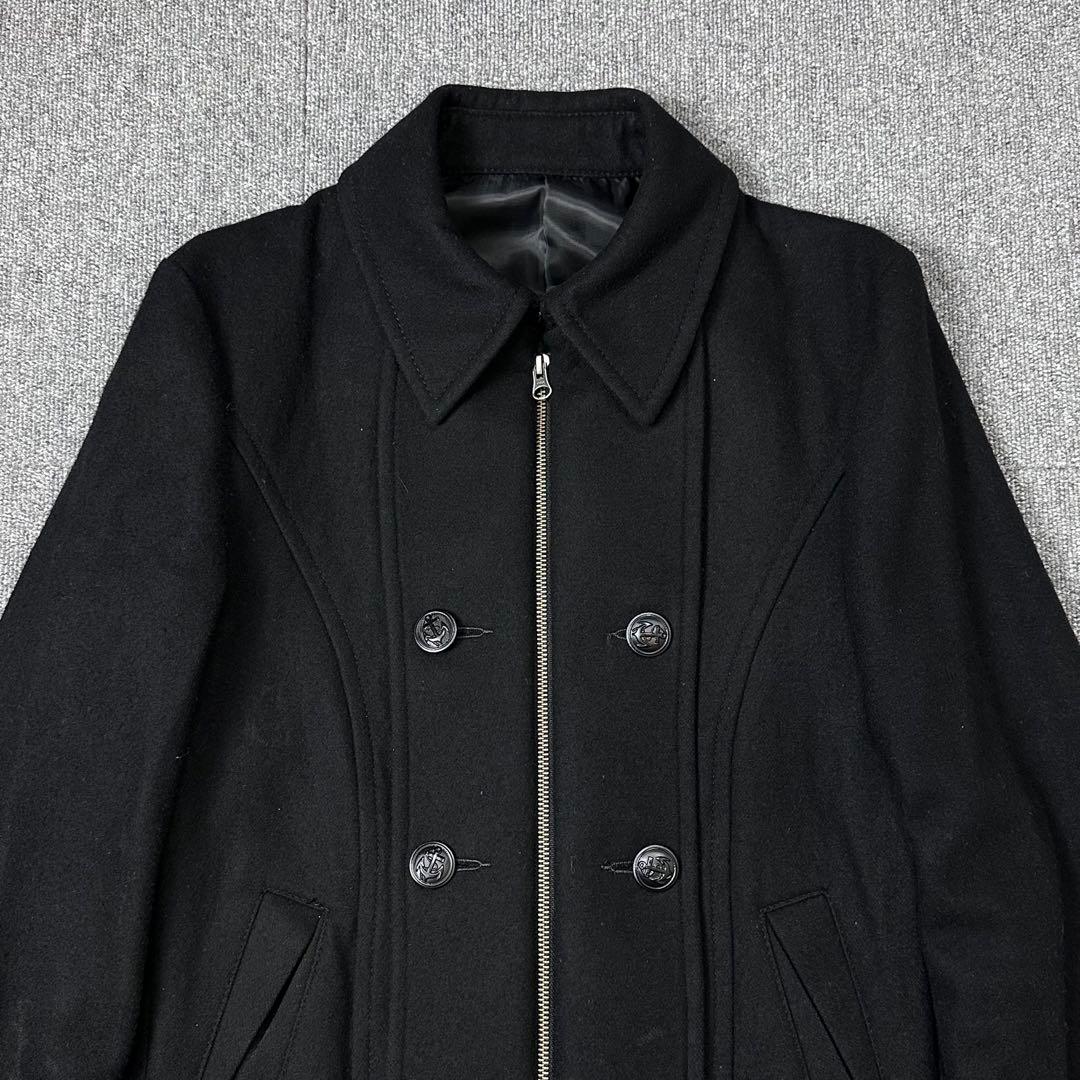 00s PPFM archive ナポレオンジャケット メルトン Pコート 黒