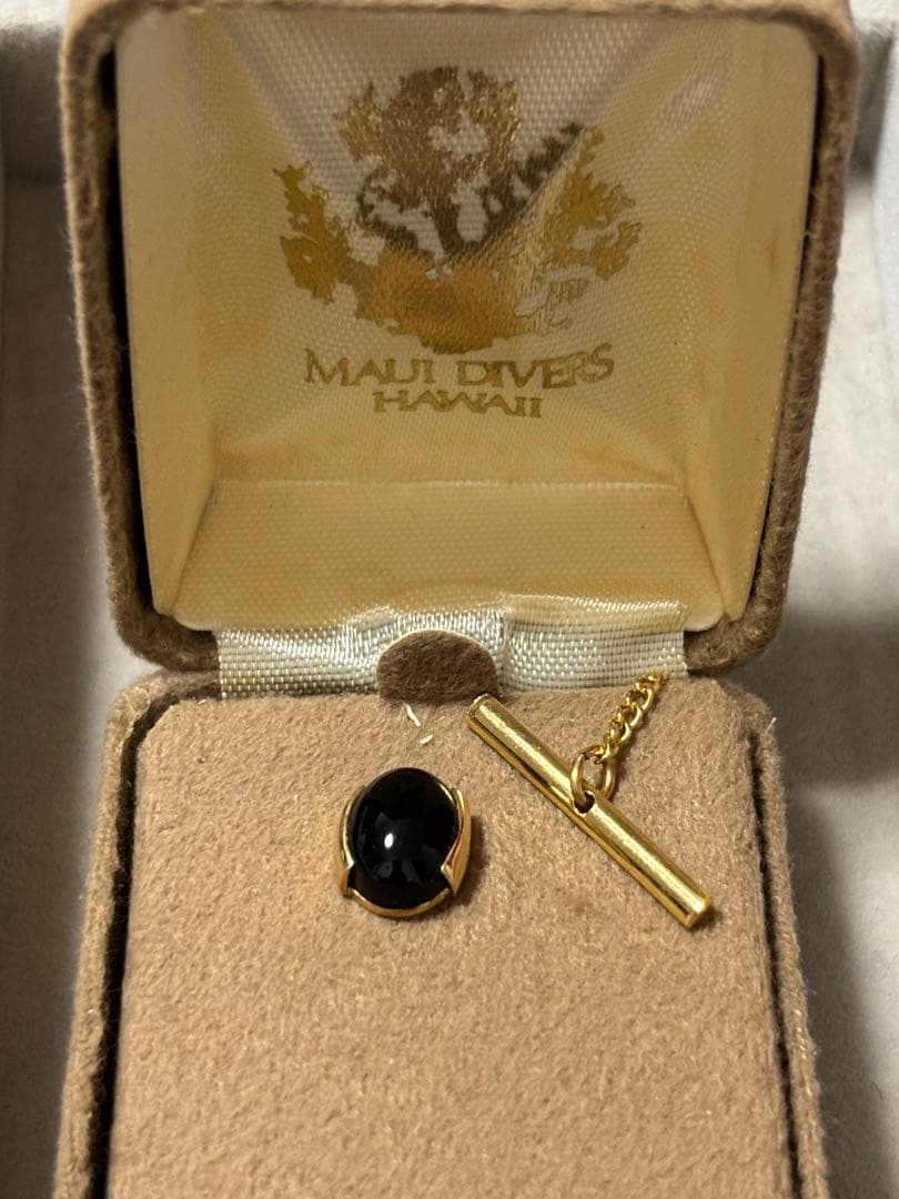 Maui Divers 黒 オニキス ネクタイピン ビンテージ