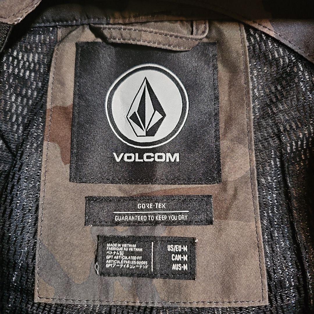 VOLCOM　ゴアテックス　ビブパンツ　M　迷彩