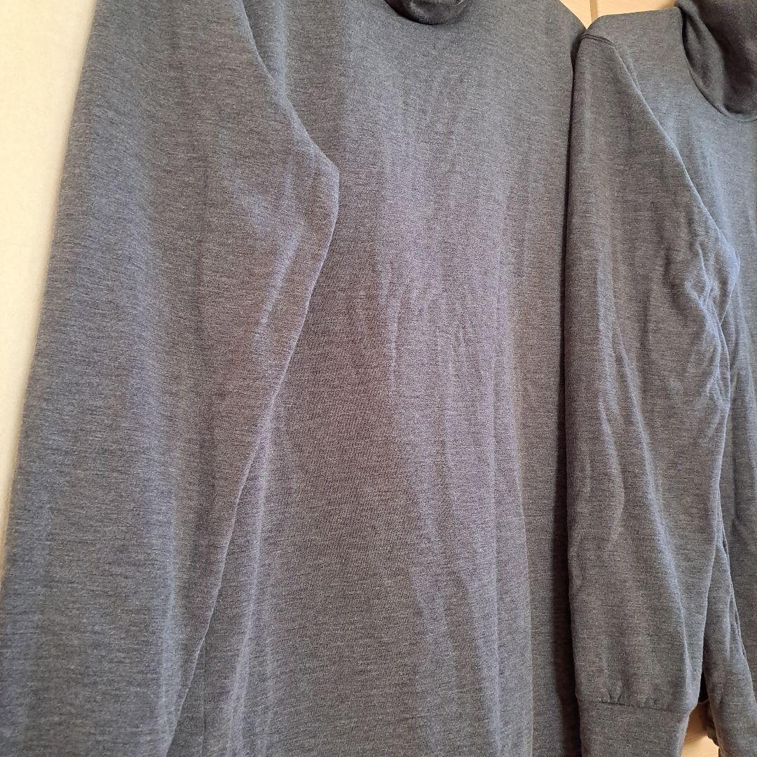 の*ん様 UNIQLO ユニクロ 超極暖ヒートテックタートルネック グレー 　L