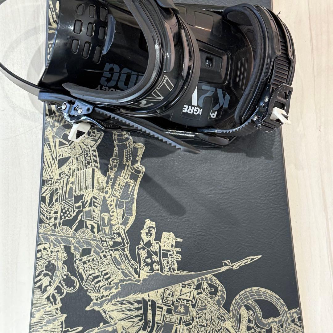 BURTON×K2 スノーボードセット　初心者おすすめ　K2 バイン付き　158