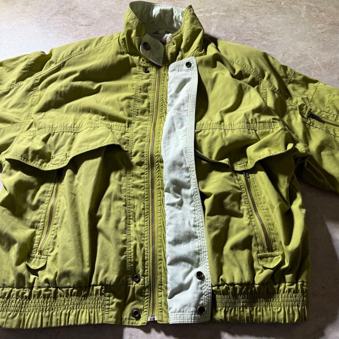 EUR military flight jacket古着オリーブイエロー58希少