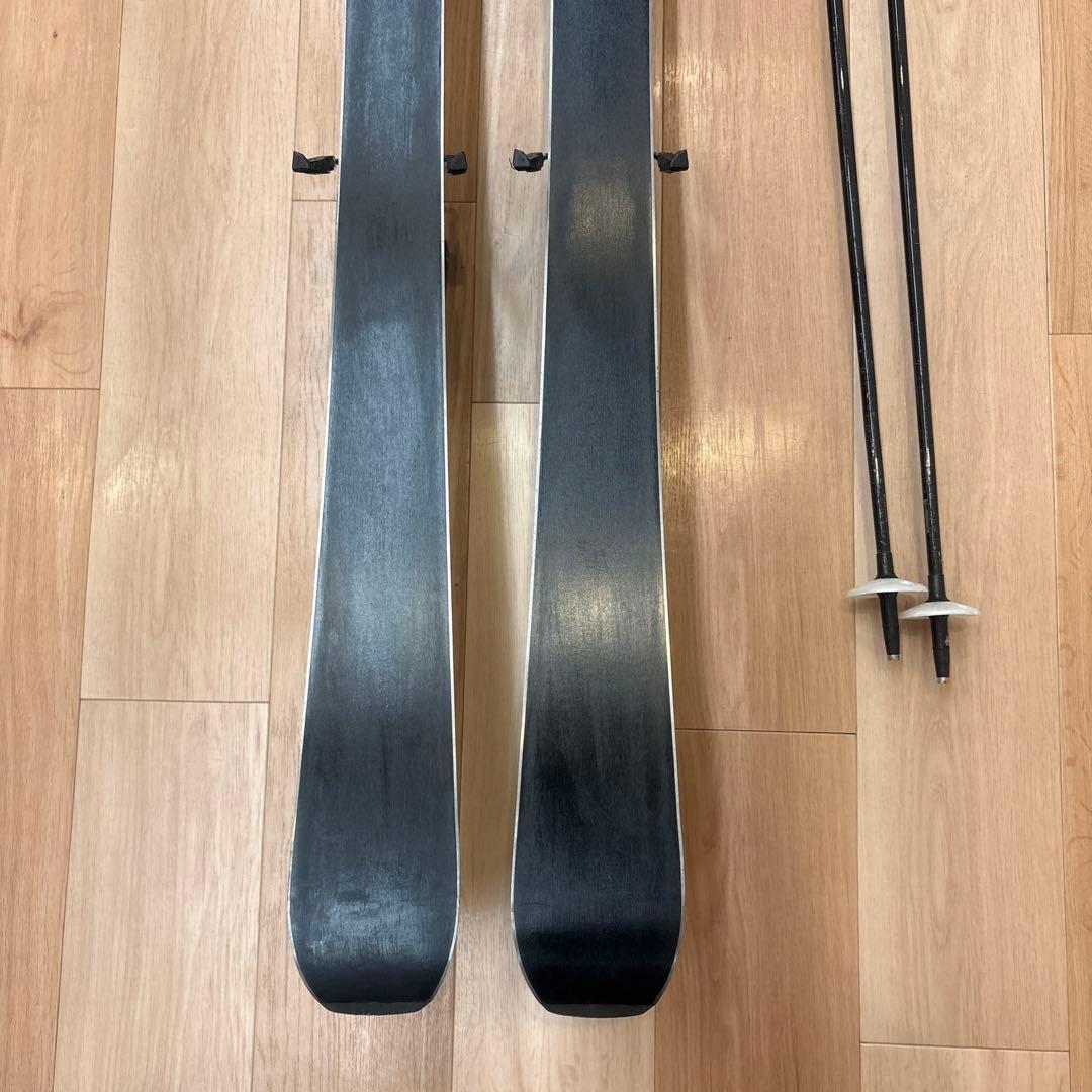 サロモン　スキー板　POWERLINE KART FR 162 ストック付き