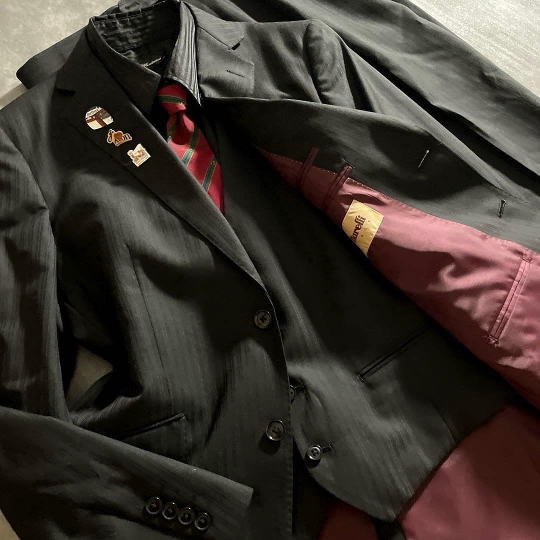 【極美品】イタリアウール 3ピースセットアップスーツ×OLD GUCCIネクタイ