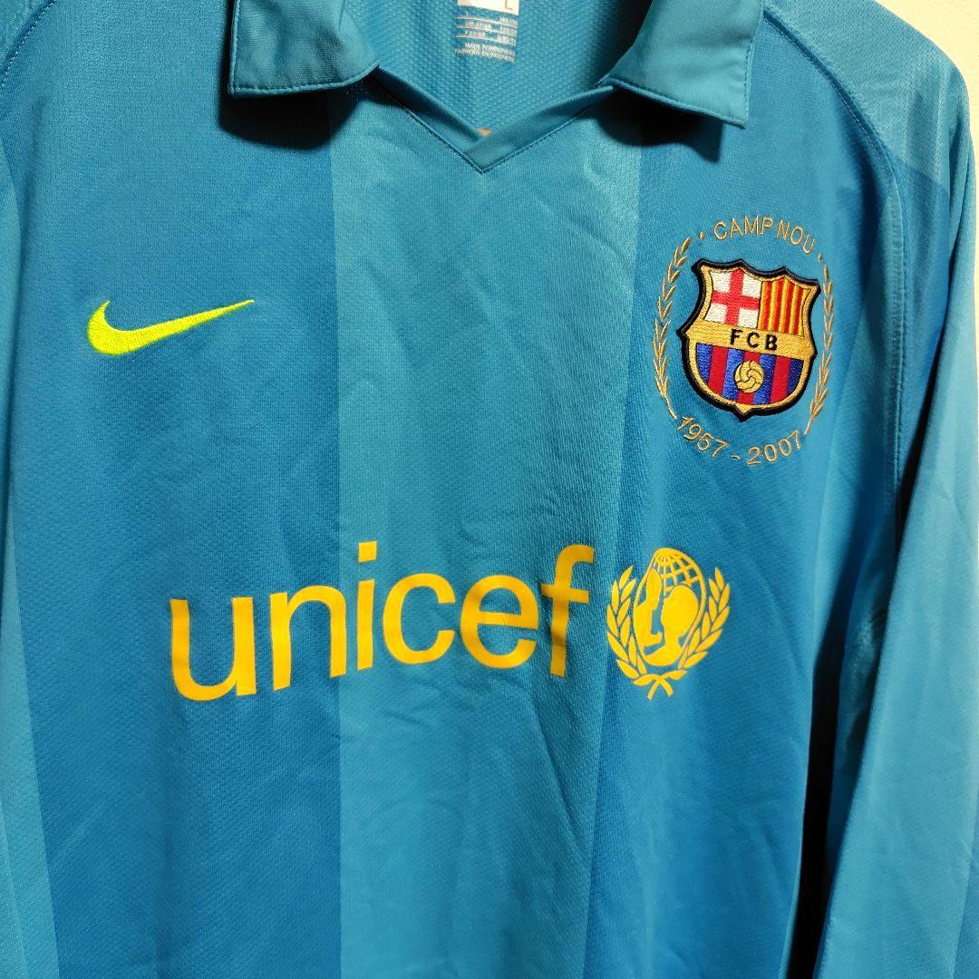 NIKE ナイキ2007-2008FCバルセロナ カンプノウ50周年ユニフォーム