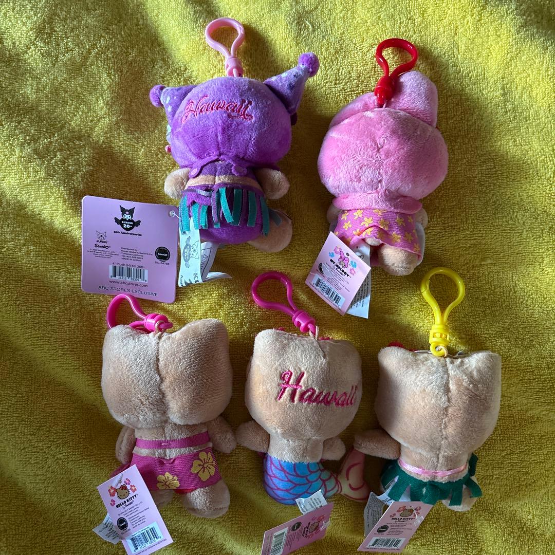 【新品タグ付】ハワイ限定　日焼けキティ マイメロ クロミABCストア