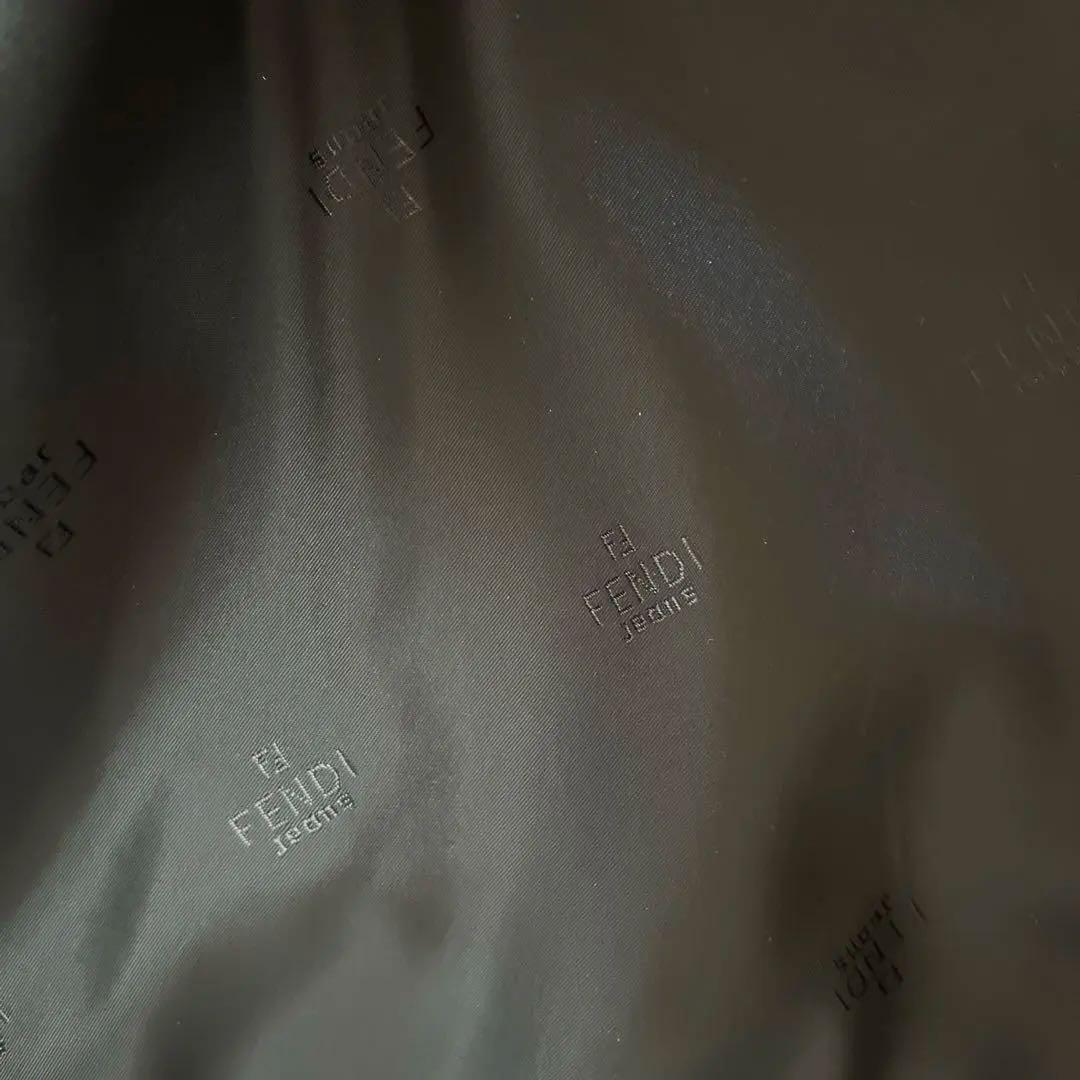 週末セール‼️ FENDI フェンディ ロゴラインデザイン エコファーコート