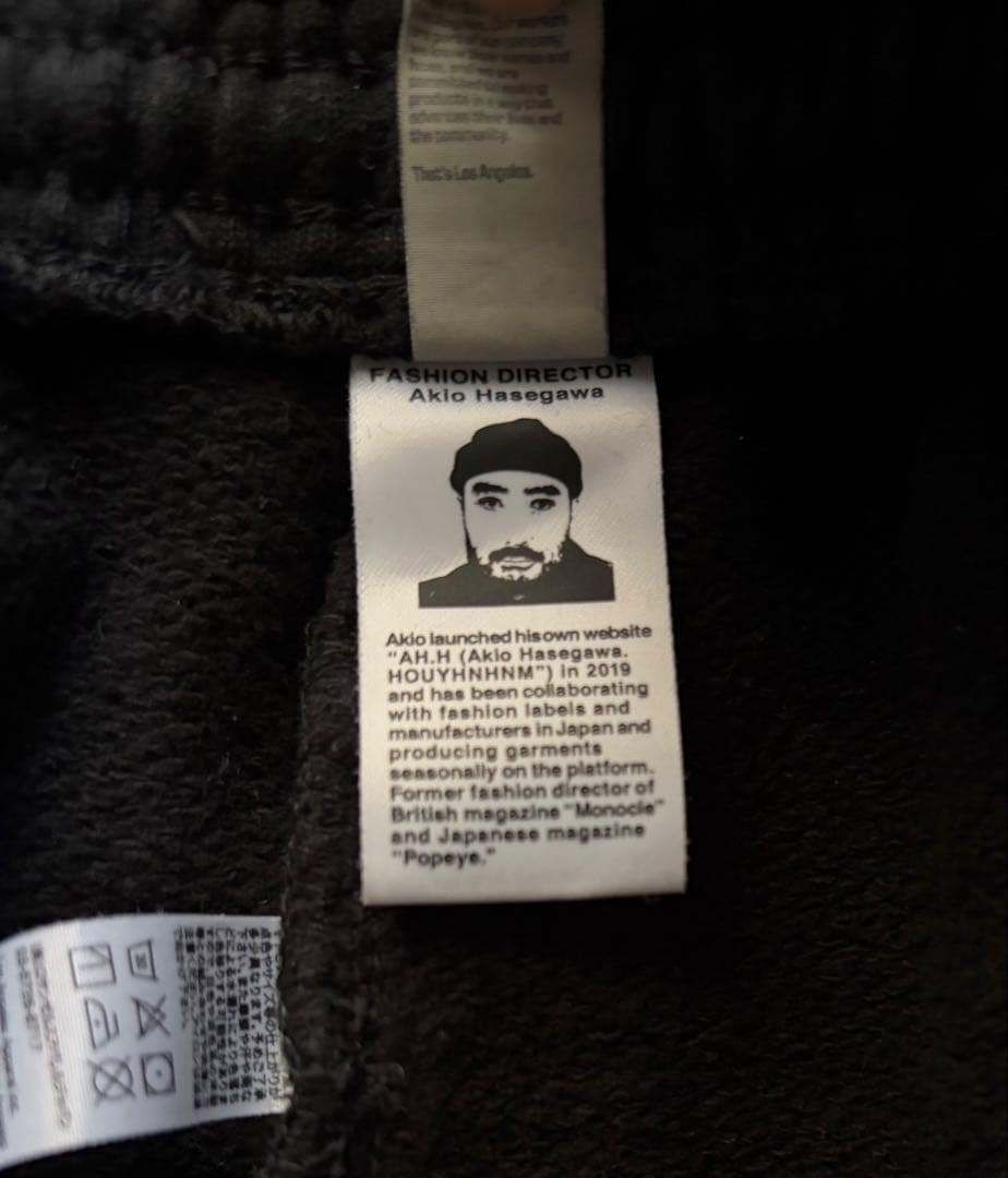 SSZ AH LOS ANGELES APPAREL スウェットパンツ ブラック