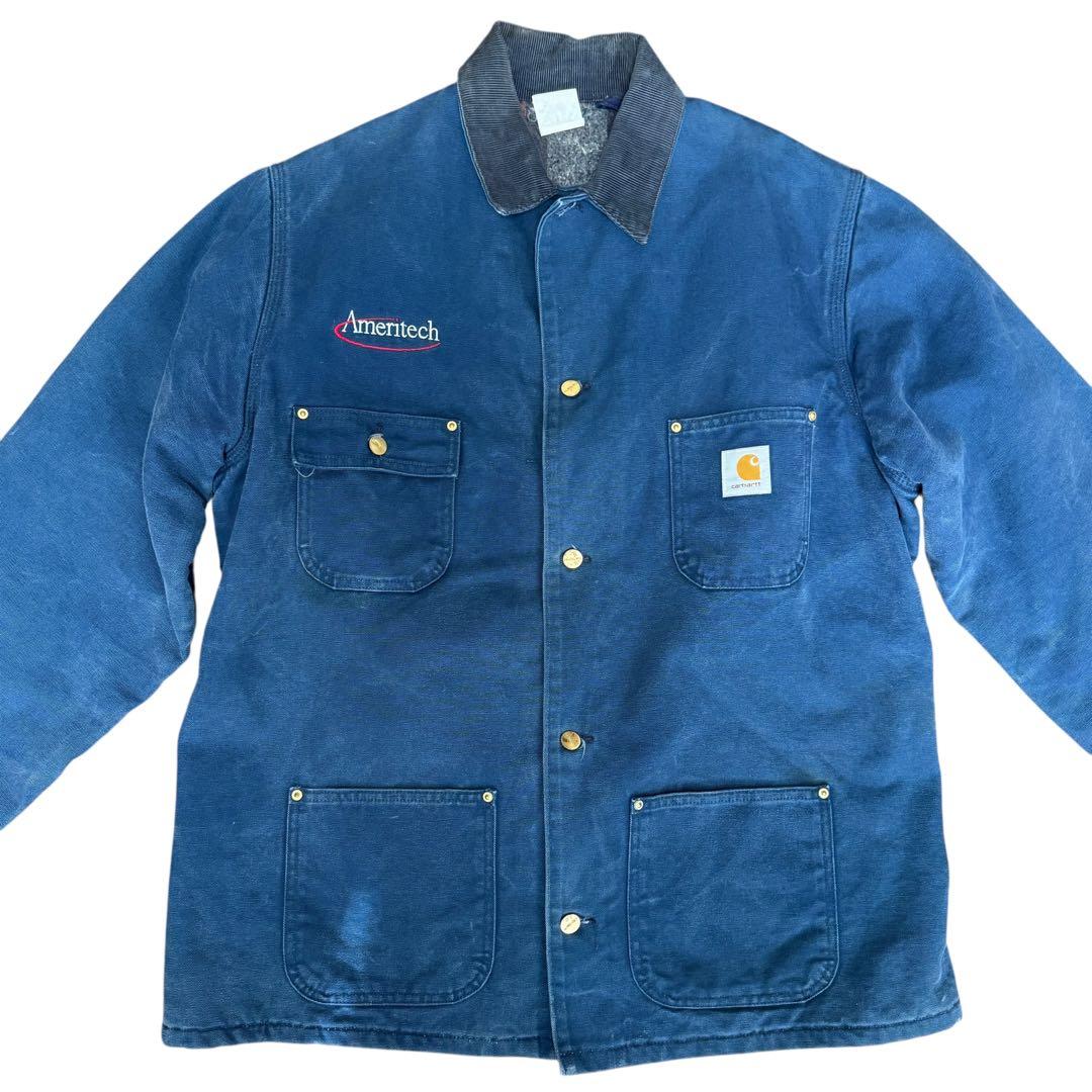 【Carhartt】90s チョアコート ネイビー 46 星タグ