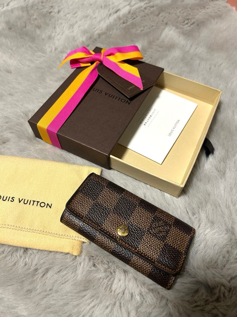 ルイヴィトン　ダミエ　エベヌ　キーケース　ミュルティクレ4