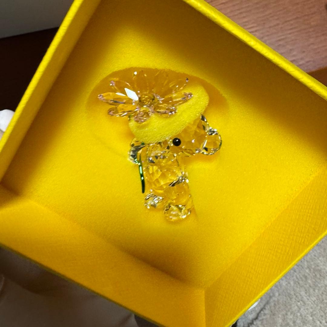 置物 Swarovski Kris Bear A Daisy for You