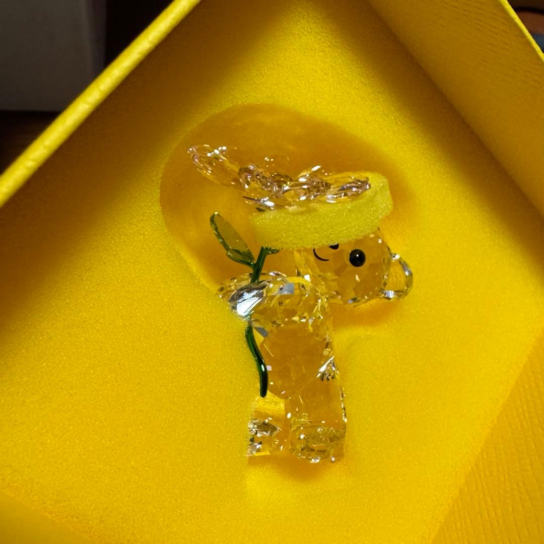 置物 Swarovski Kris Bear A Daisy for You