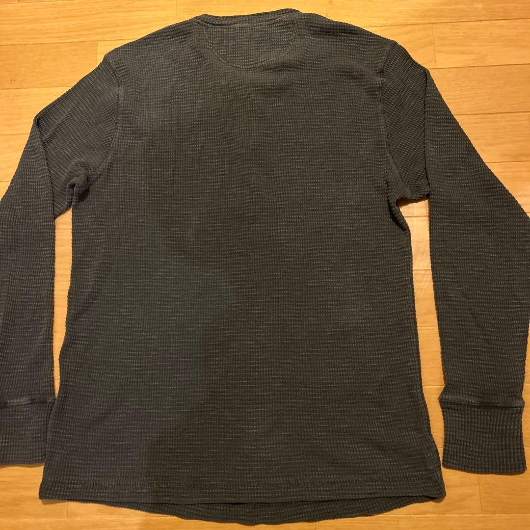 RRL ワッフルヘンリーニット長袖　チャコール