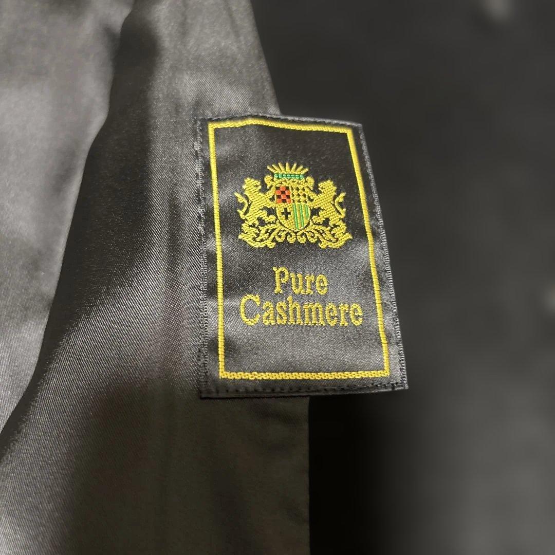 美品 ADRIA カシミヤ100% ロングコート 黒 pure cashmere