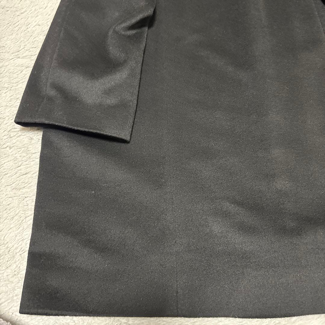 美品 ADRIA カシミヤ100% ロングコート 黒 pure cashmere