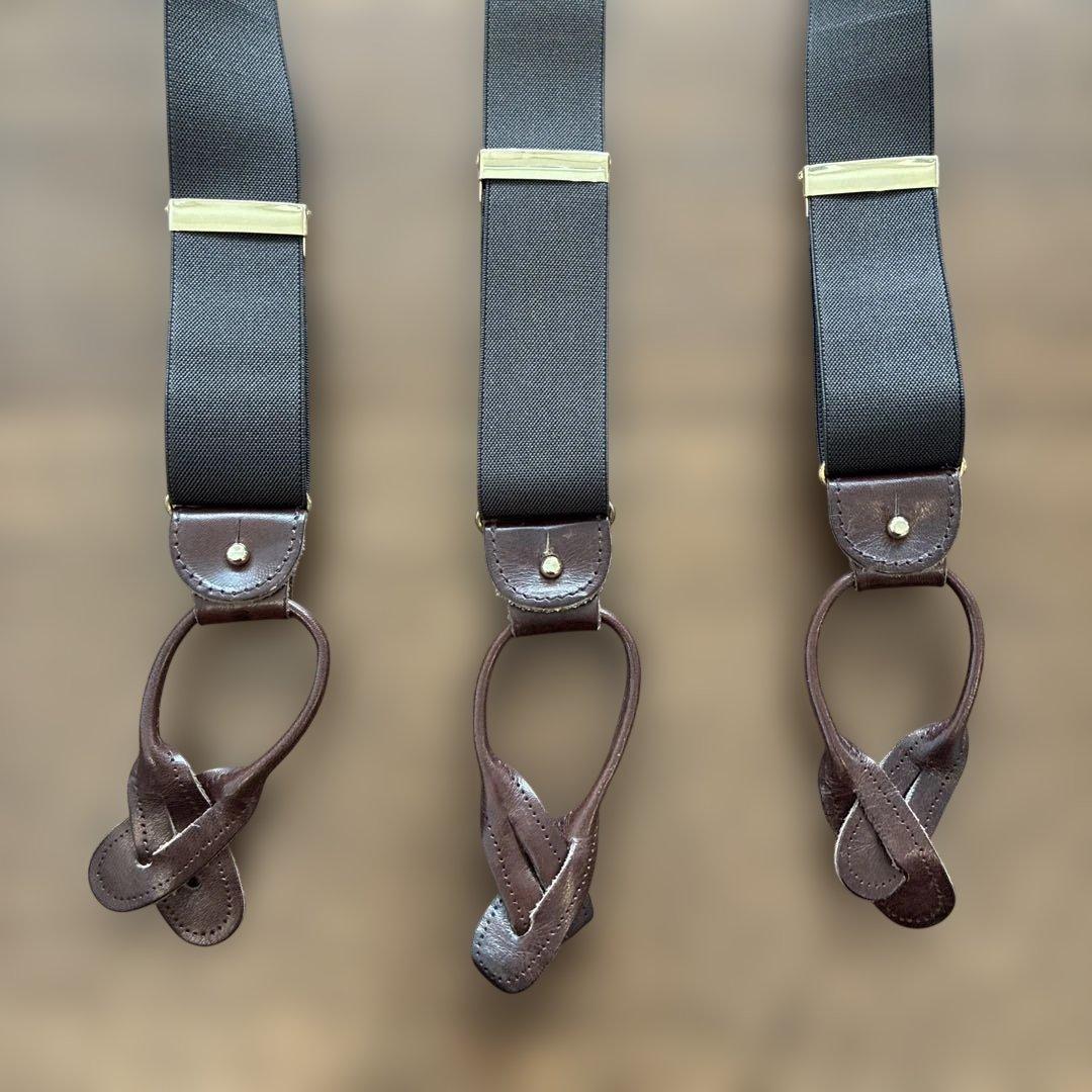 H*r様  THURSTON ブラウン サスペンダー