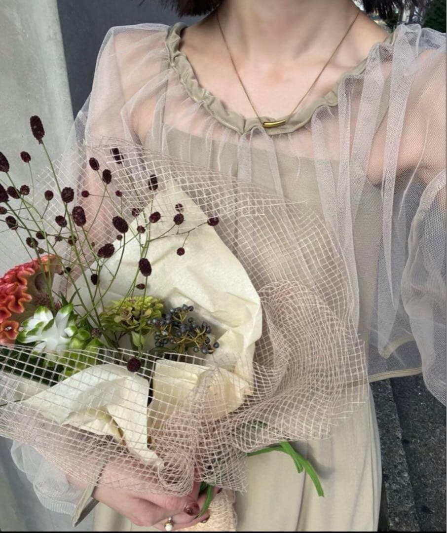 【ゆう】hinari オケージョンドレス　グリーン　Sサイズ