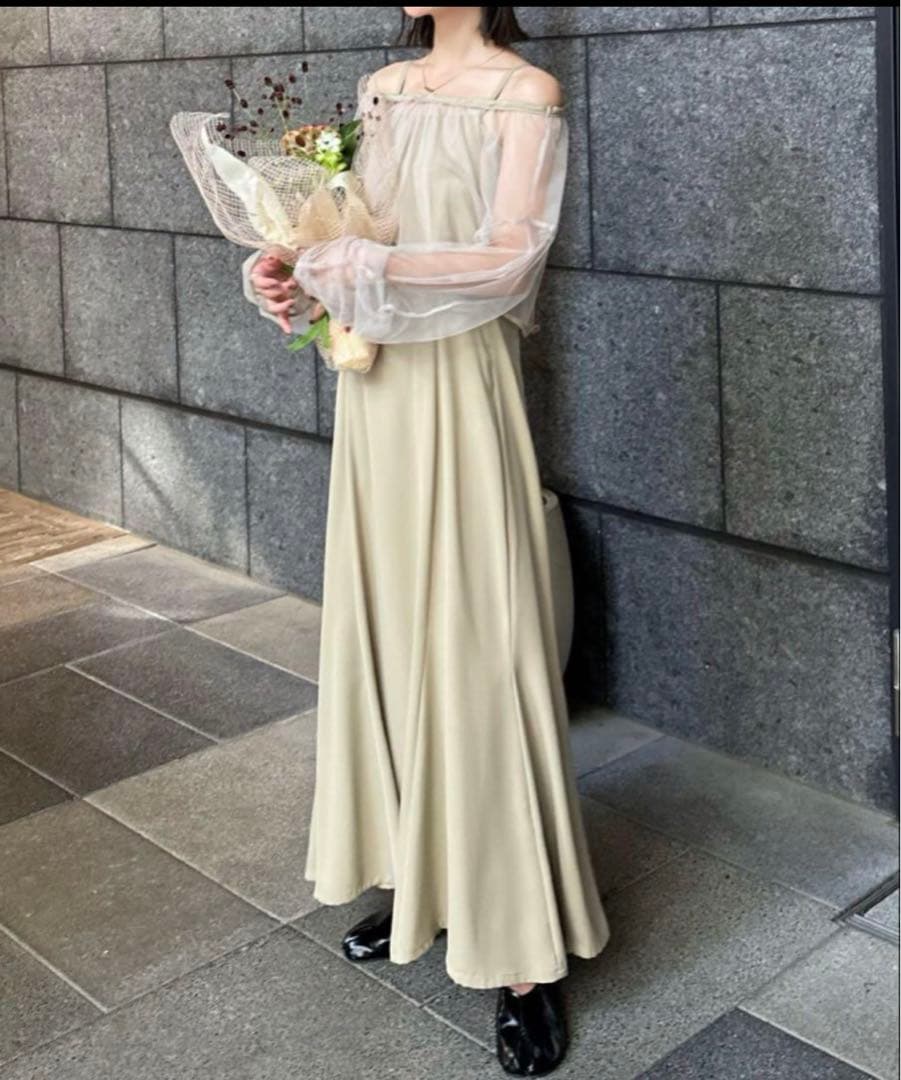 【ゆう】hinari オケージョンドレス　グリーン　Sサイズ