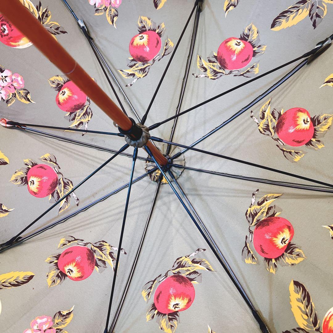 【希少】Burberrys フルーツ花柄 長傘　ノバチェック　バーバリー