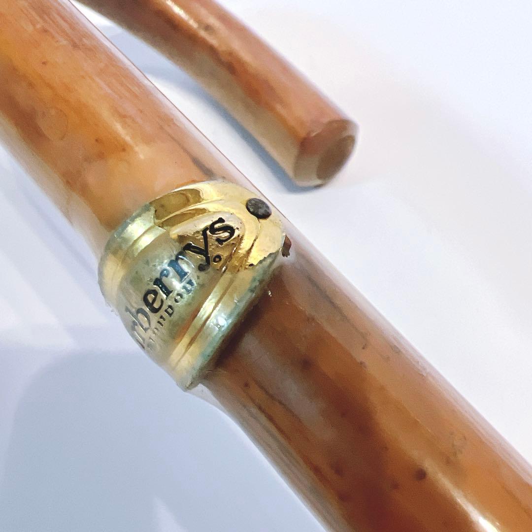 【希少】Burberrys フルーツ花柄 長傘　ノバチェック　バーバリー