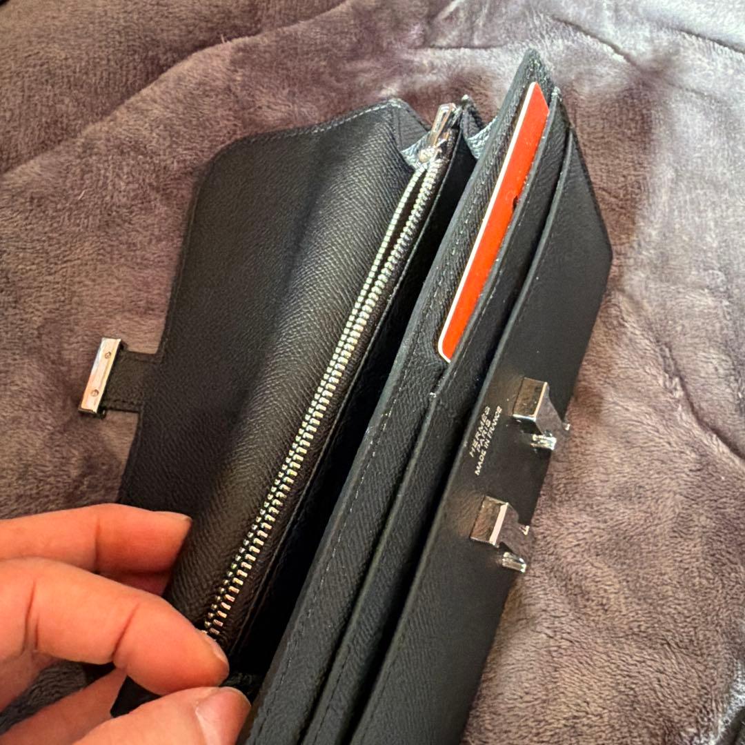 H*M様 HERMES ブラックレザー 長財布