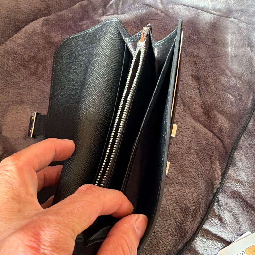 H*M様 HERMES ブラックレザー 長財布