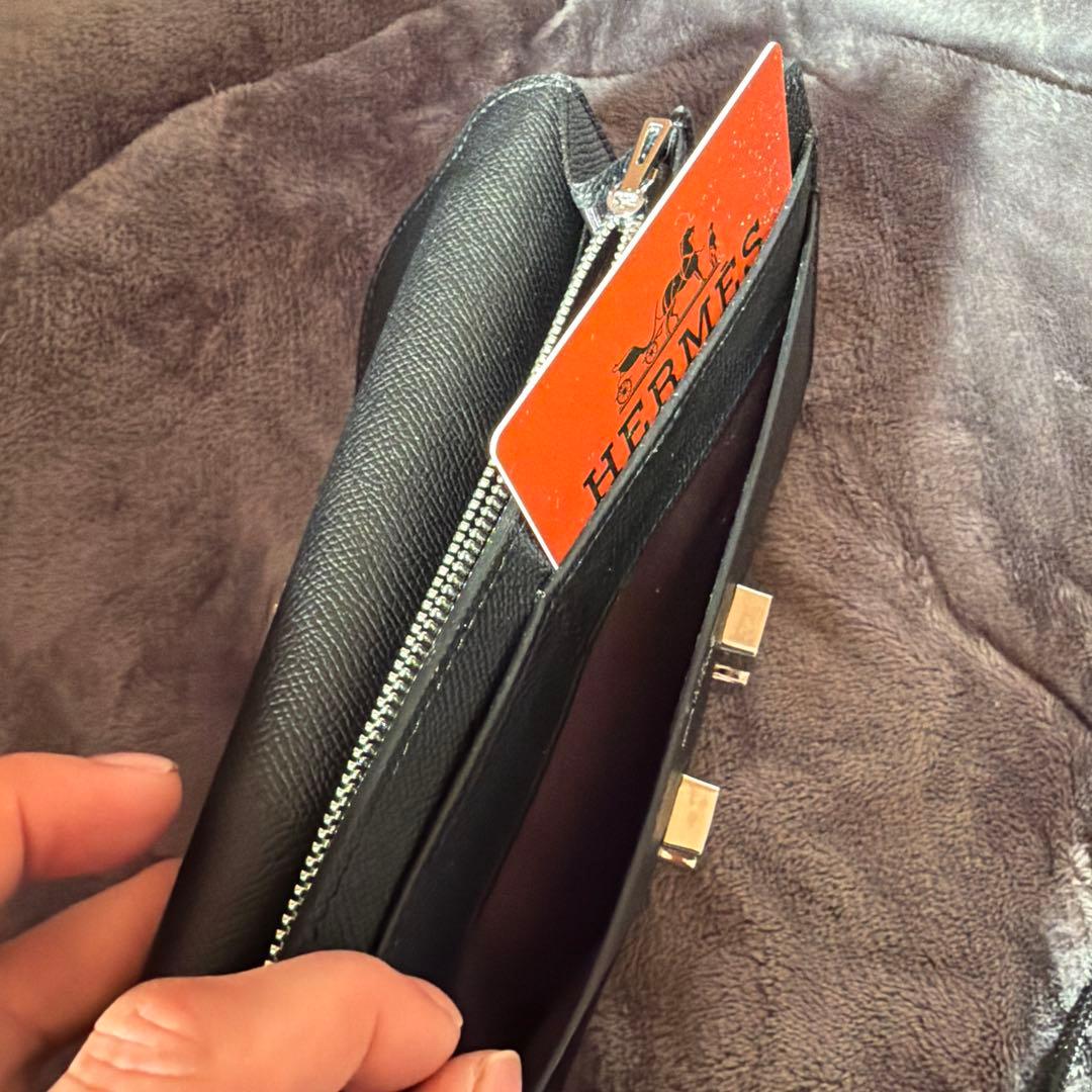 H*M様 HERMES ブラックレザー 長財布