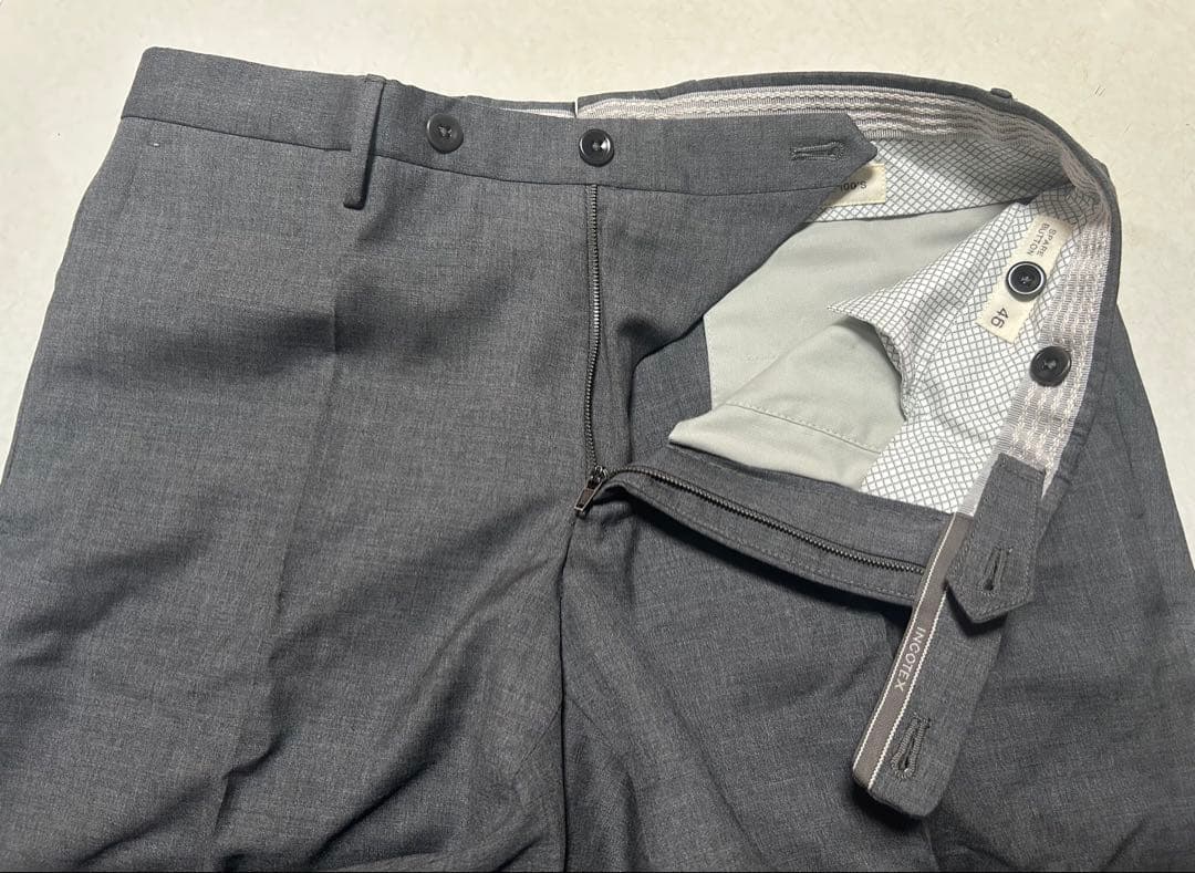 未使用 インコテックス 46 ミディアムグレー ビームス別注 ダブル