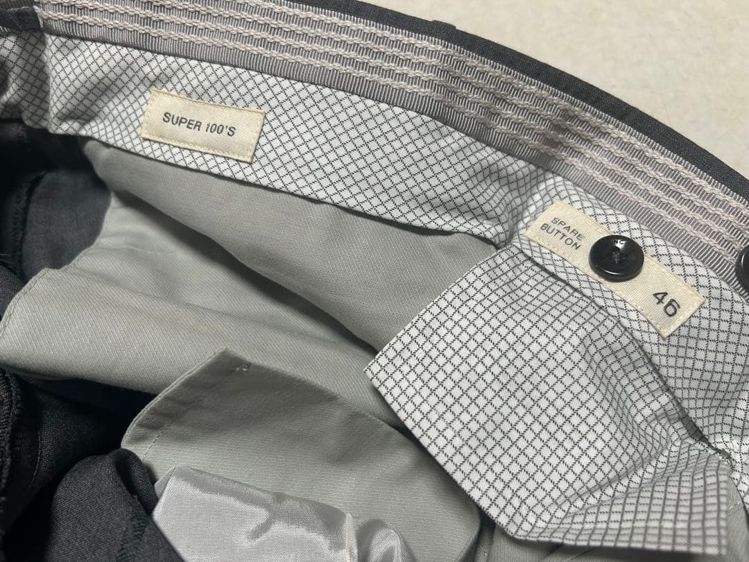 未使用 インコテックス 46 ミディアムグレー ビームス別注 ダブル