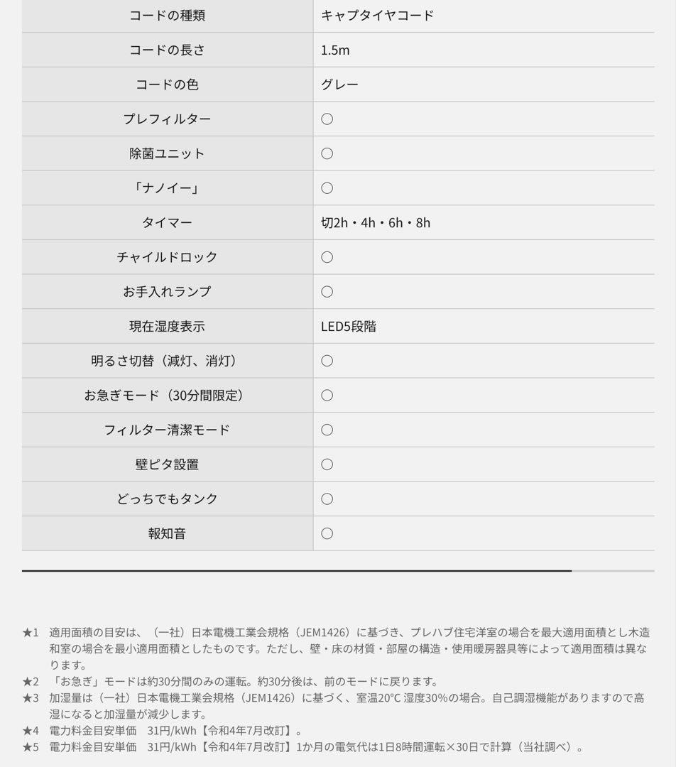 【新品】Panasonic 気化式加湿機 FE-KXY07 と キャスター台