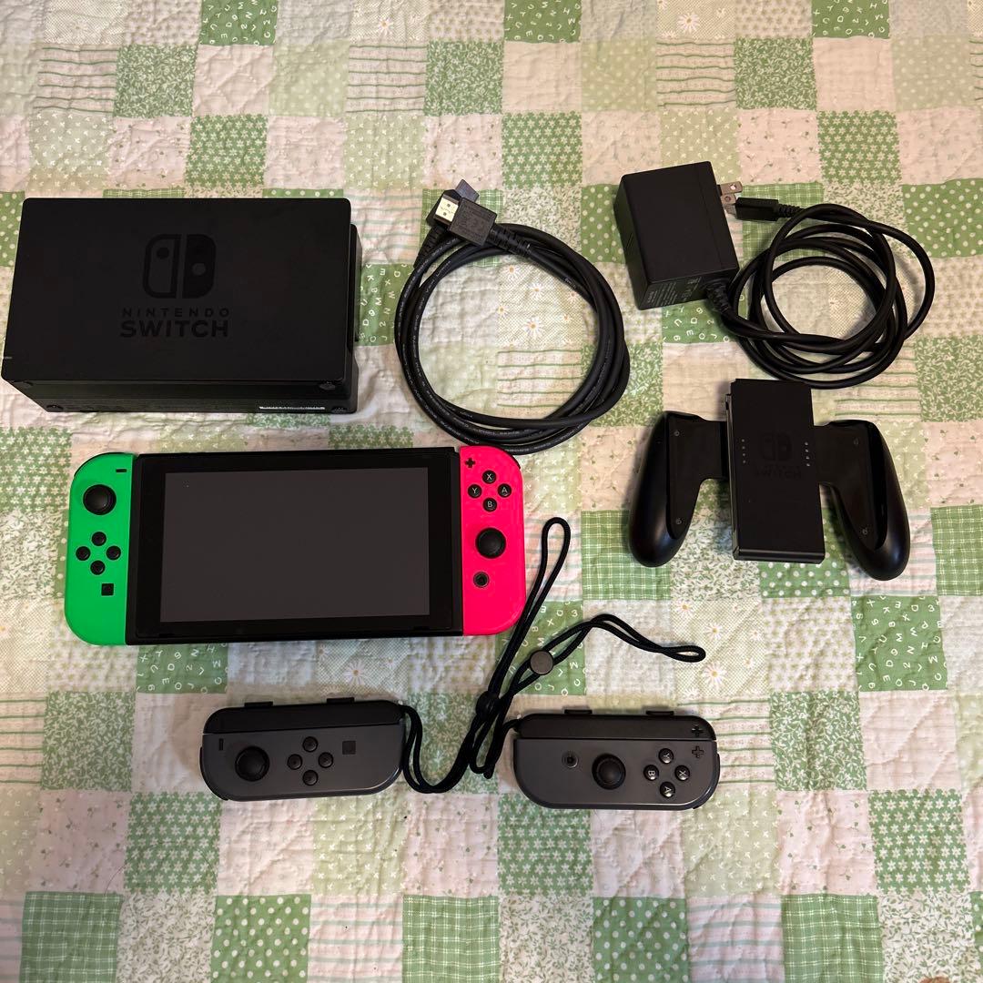 Nintendo Switch 本体 グリーン/ピンク　グレー