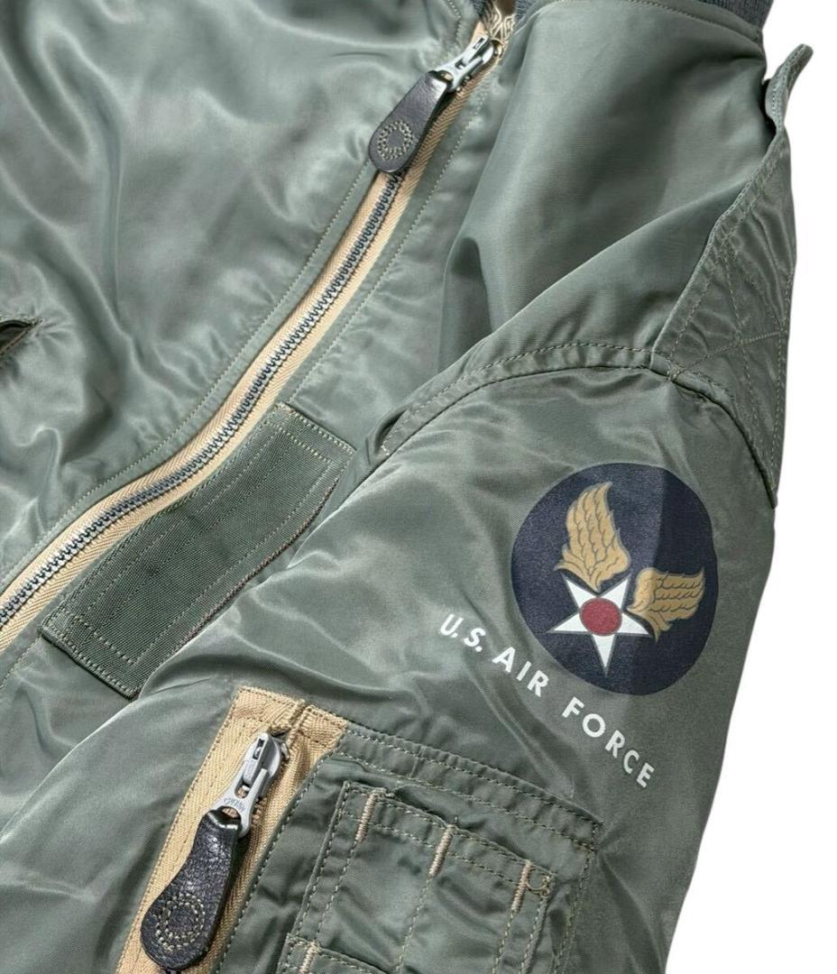 バズリクソンズ スカイライナー ミリタリー フライト ジャケット グリーン S