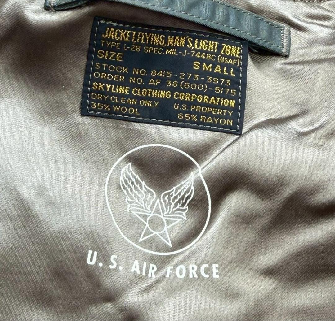バズリクソンズ スカイライナー ミリタリー フライト ジャケット グリーン S