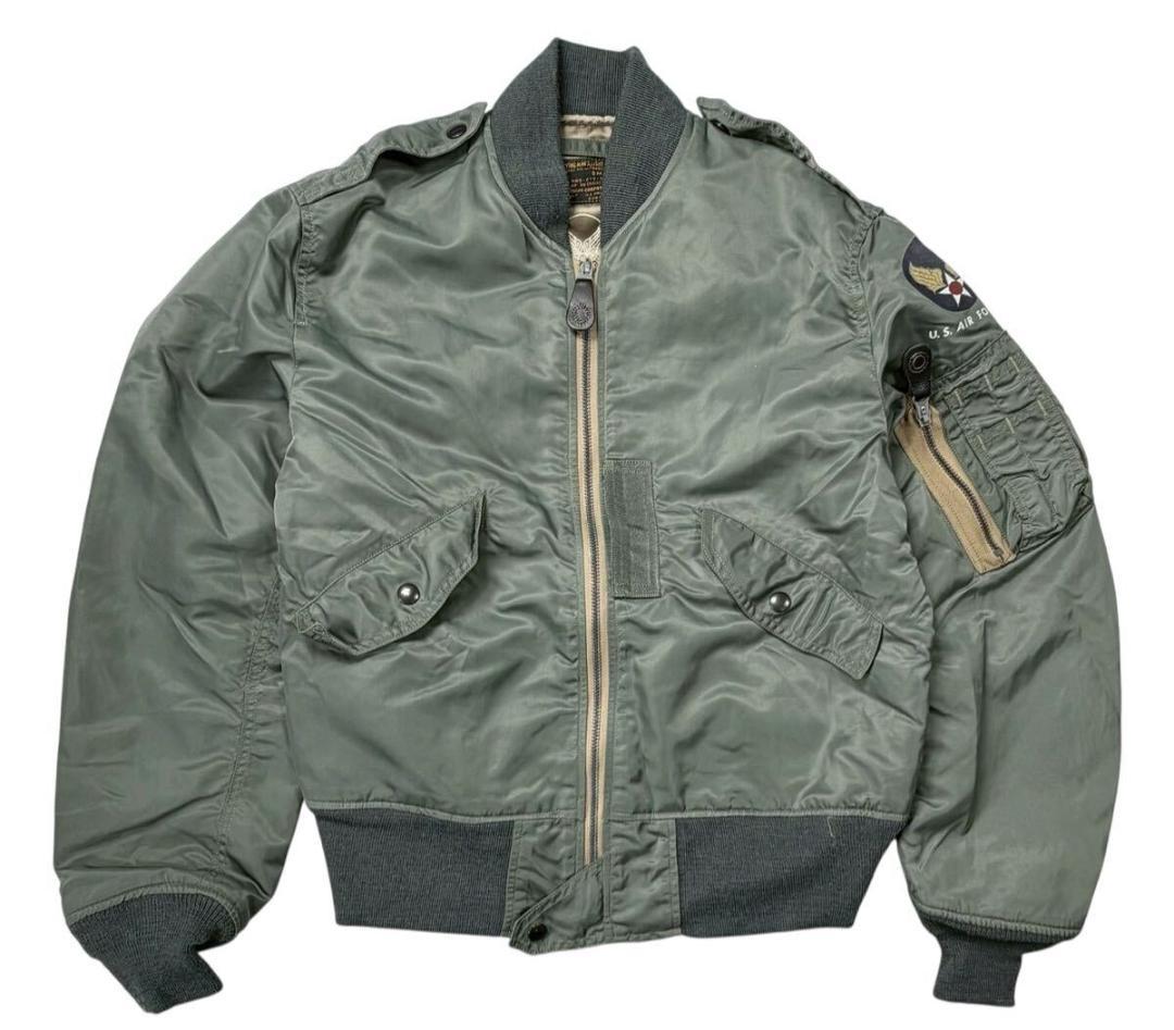 バズリクソンズ スカイライナー ミリタリー フライト ジャケット グリーン S