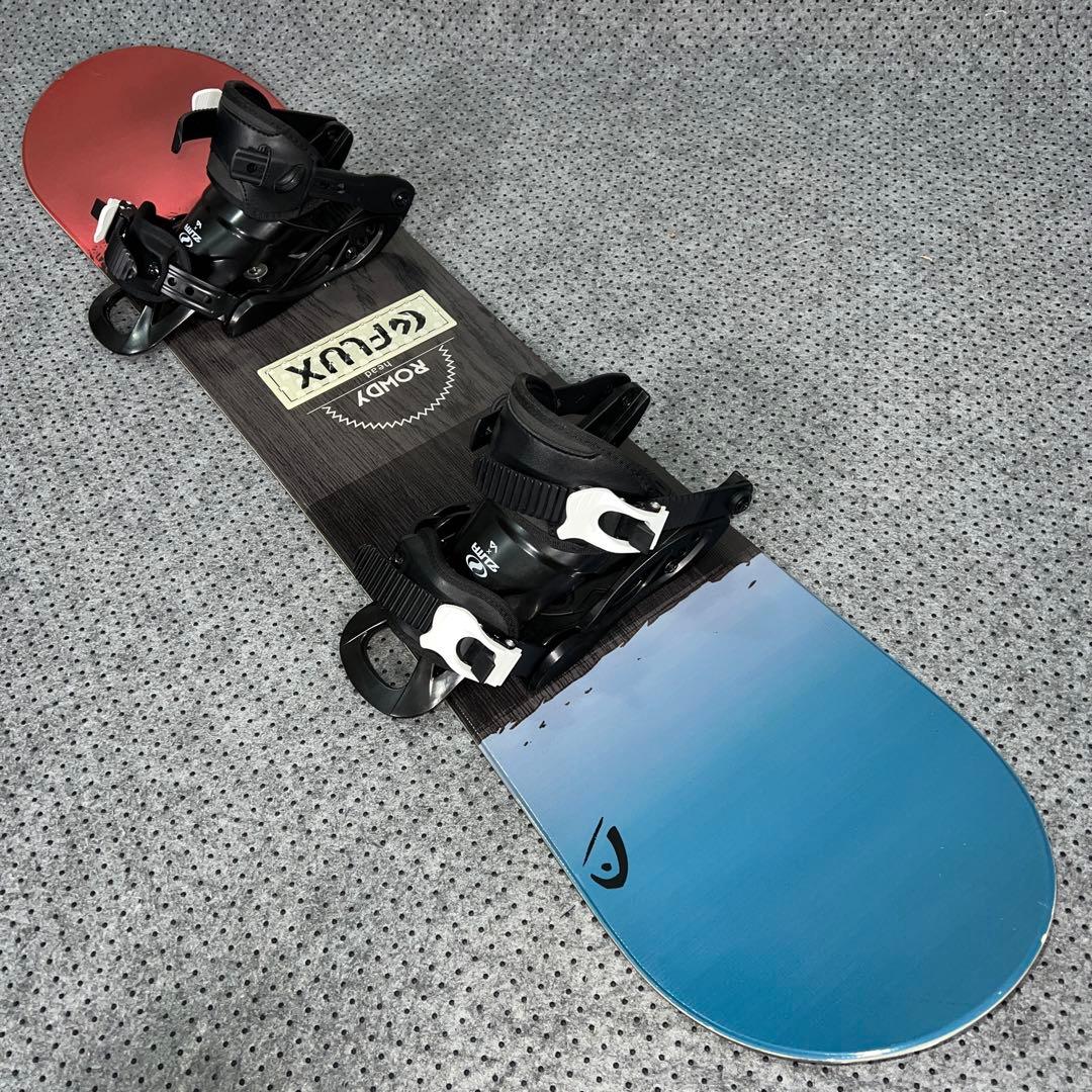 ２回使用 キッズスノーボード108cm head ROWDY×バイン×ブーツ