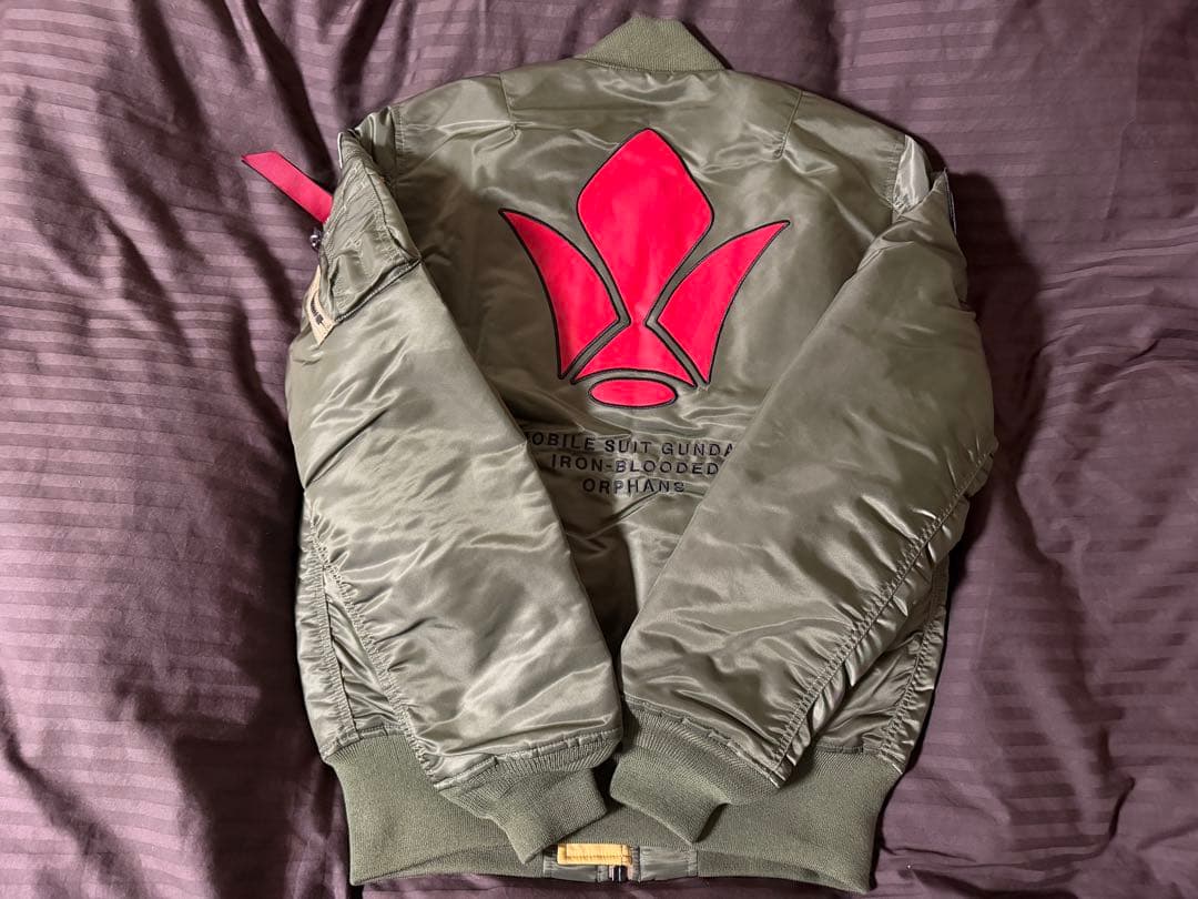 (アクスタTシャツ) STRICT-G 鉄血のオルフェンズ MA-1 三日月 L