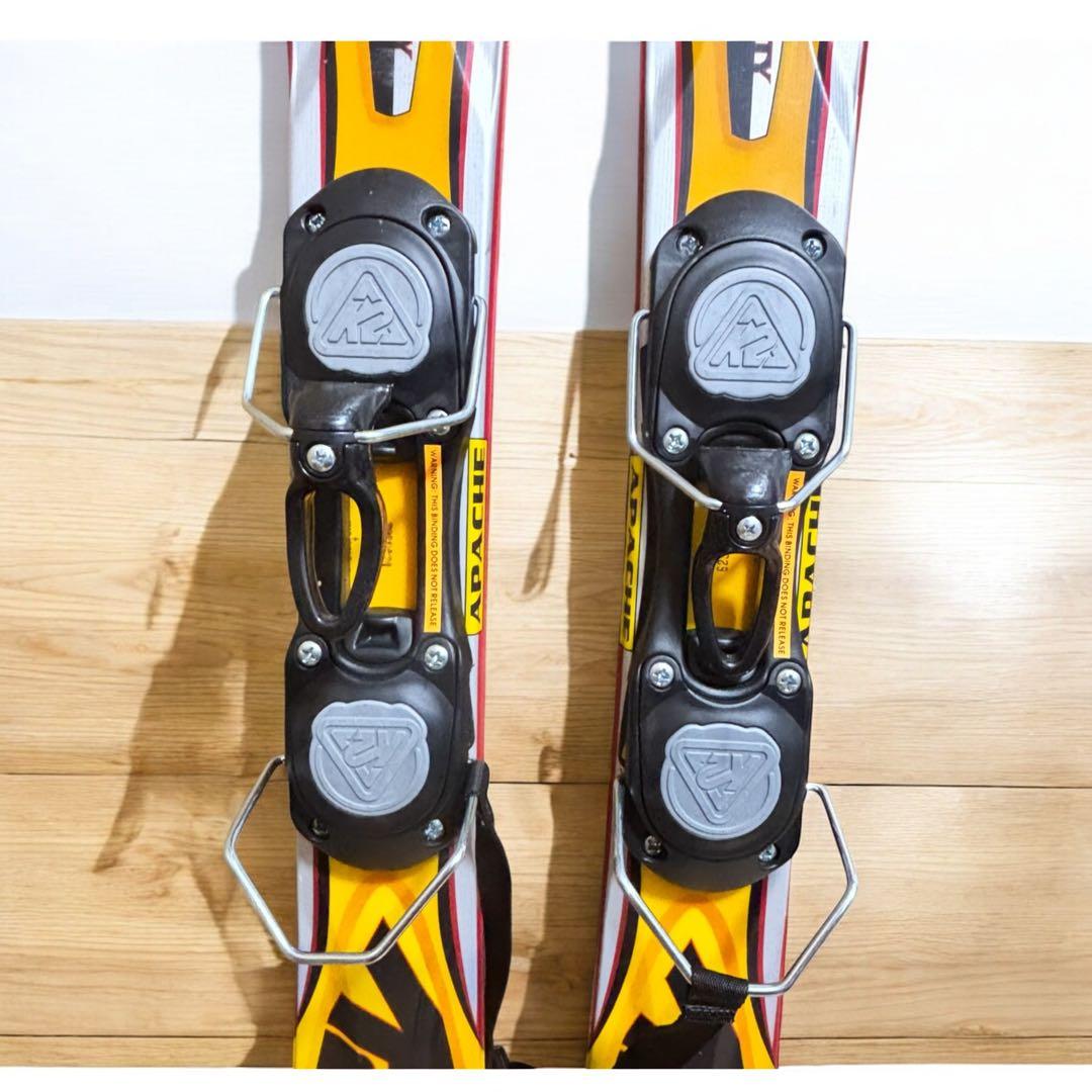 【美品】K2 APACHE FATTY 88cm ショートスキー イエロー