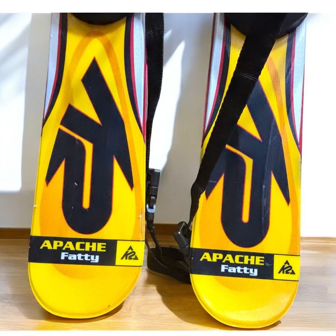 【美品】K2 APACHE FATTY 88cm ショートスキー イエロー