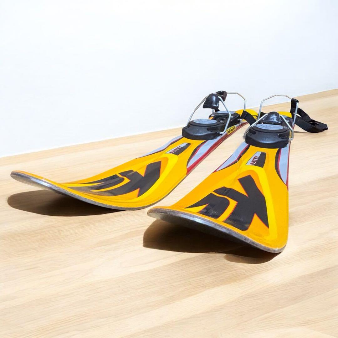 【美品】K2 APACHE FATTY 88cm ショートスキー イエロー